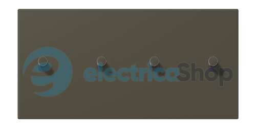 Накладка 2-п. для выключателя с 4-ма тумблерами «цилиндр», горизонт. JUNG LC12-250R0241 ombre naturelle 31 (32140)