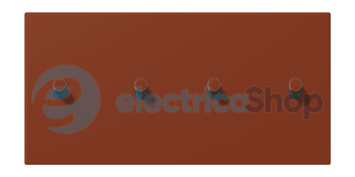 Накладка 2-п. для выключателя с 4-ма тумблерами «цилиндр», горизонт. JUNG LC12-250R0247 terre sienne brûlée 59 (4320D)