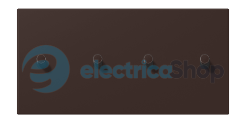 Накладка 2-п. для выключателя с 4-ма тумблерами «цилиндр», горизонт. JUNG LC12-250R0252 terre d‘ombre brûlée 59 (4320J)