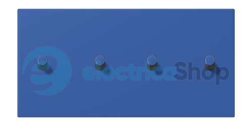 Накладка 2-п. для выключателя с 4-ма тумблерами «цилиндр», горизонт. JUNG LC12-250R0253 bleu outremer 59 (4320K)