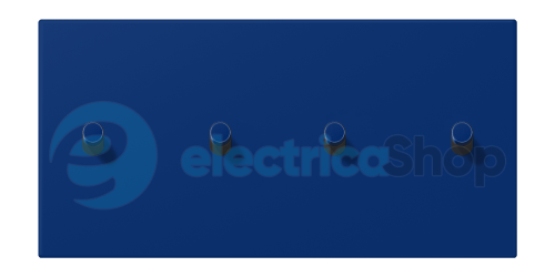 Накладка 2-п. для выключателя с 4-ма тумблерами «цилиндр», горизонт. JUNG LC12-250R0261 bleu outremer foncé (4320T)