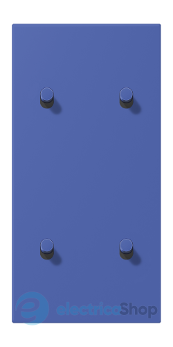 Накладка 2-п. для выключателя с 4-ма тумблерами «цилиндр», вертик. JUNG LC12-25R0206 bleu outremer 31 (32020)