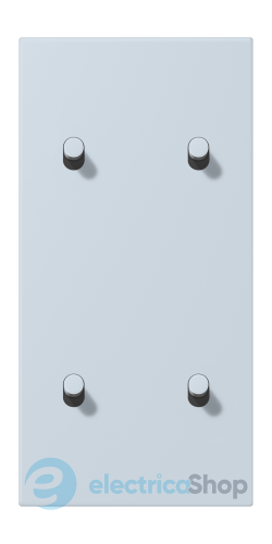 Накладка 2-п. для вимикача з 4-ма тумблерами «циліндр», вертик. JUNG LC12-25R0209 outremer pâle (32023)