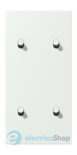 Накладка 2-п. для вимикача з 4-ма тумблерами «циліндр», вертик. JUNG LC12-25R0210 outremer gris (32024)