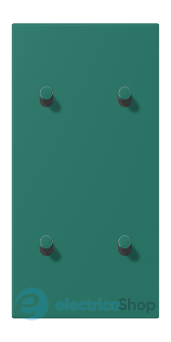 Накладка 2-п. для выключателя с 4-ма тумблерами «цилиндр», вертик. JUNG LC12-25R0216 vert anglais (32040)