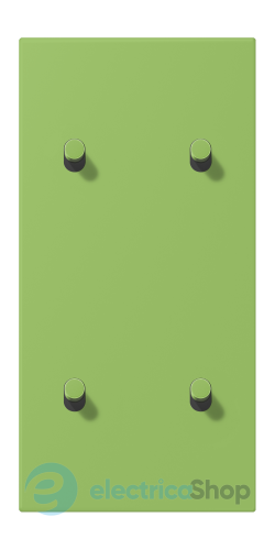 Накладка 2-п. для выключателя с 4-ма тумблерами «цилиндр», вертик. JUNG LC12-25R0220 vert 31 (32051)