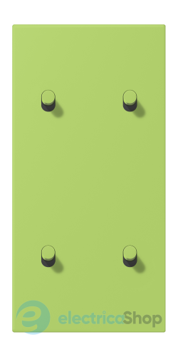 Накладка 2-п. для выключателя с 4-ма тумблерами «цилиндр», вертик. JUNG LC12-25R0221 vert clair (32052)