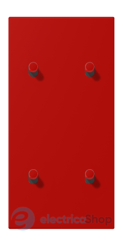 Накладка 2-п. для выключателя с 4-ма тумблерами «цилиндр», вертик. JUNG LC12-25R0227 rouge vermillon 31 (32090)