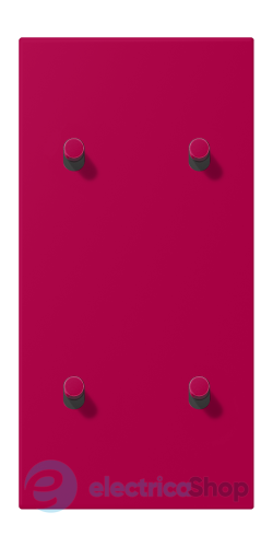 Накладка 2-п. для выключателя с 4-ма тумблерами «цилиндр», вертик. JUNG LC12-25R0230 rouge rubia (32101)