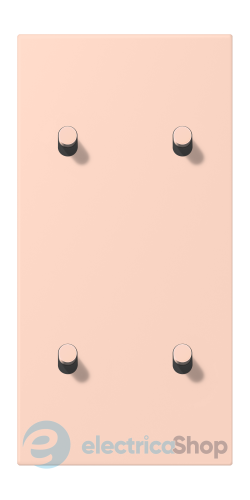 Накладка 2-п. для выключателя с 4-ма тумблерами «цилиндр», вертик. JUNG LC12-25R0234 l’ocre rouge clair (32112)
