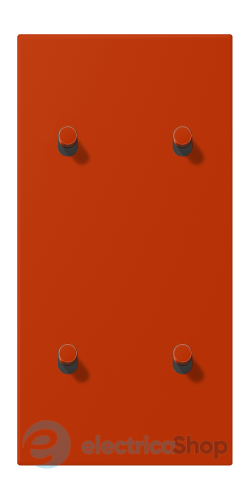 Накладка 2-п. для выключателя с 4-ма тумблерами «цилиндр», вертик. JUNG LC12-25R0244 rouge vermillon 59 (4320A)