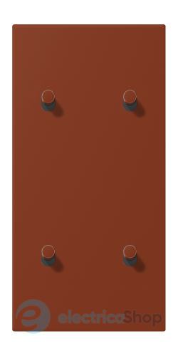 Накладка 2-п. для выключателя с 4-ма тумблерами «цилиндр», вертик. JUNG LC12-25R0247 terre sienne brûlée 59 (4320D)