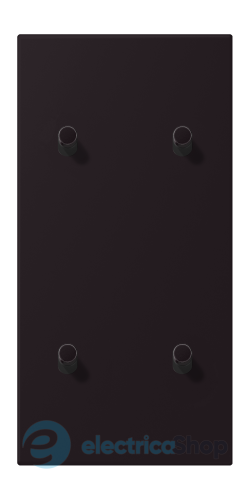 Накладка 2-п. для выключателя с 4-ма тумблерами «цилиндр», вертик. JUNG LC12-25R0248 noir d'ivoire (4320E)