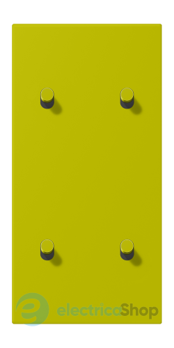 Накладка 2-п. для выключателя с 4-ма тумблерами «цилиндр», вертик. JUNG LC12-25R0249 vert olive vif (4320F)
