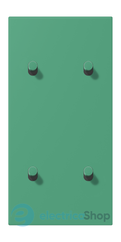 Накладка 2-п. для выключателя с 4-ма тумблерами «цилиндр», вертик. JUNG LC12-25R0250 vert 59 (4320G)