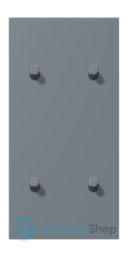 Накладка 2-п. для выключателя с 4-ма тумблерами «цилиндр», вертик. JUNG LC12-25R0251 gris 59 (4320H)
