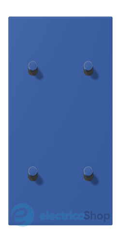 Накладка 2-п. для выключателя с 4-ма тумблерами «цилиндр», вертик. JUNG LC12-25R0253 bleu outremer 59 (4320K)