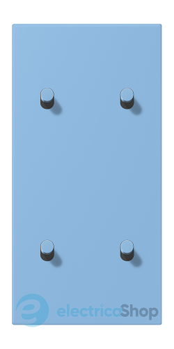 Накладка 2-п. для выключателя с 4-ма тумблерами «цилиндр», вертик. JUNG LC12-25R0256 bleu céruléen 59 (4320N)