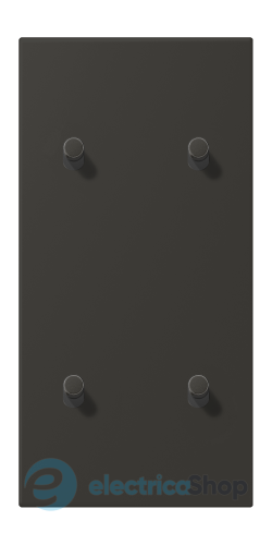 Накладка 2-п. для выключателя с 4-ма тумблерами «цилиндр», вертик. JUNG LC12-25R0259 ombre naturelle 59 (4320R)