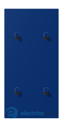 Накладка 2-п. для выключателя с 4-ма тумблерами «цилиндр», вертик. JUNG LC12-25R0261 bleu outremer foncé (4320T)