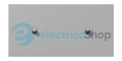 Накладка 2-п. для выключателя с 2-ма тумблерами «цилиндр», горизонт. JUNG LC12-200R0204 gris moyen (32012)