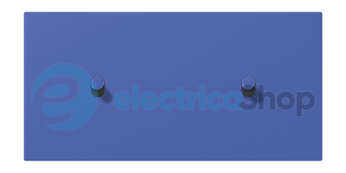 Накладка 2-п. для выключателя с 2-ма тумблерами «цилиндр», горизонт. JUNG LC12-200R0206 bleu outremer 31 (32020)