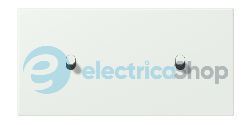 Накладка 2-п. для выключателя с 2-ма тумблерами «цилиндр», горизонт. JUNG LC12-200R0210 outremer gris (32024)