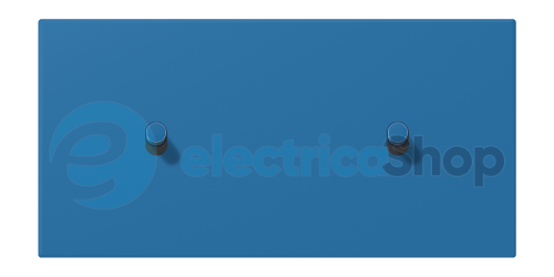 Накладка 2-п. для выключателя с 2-ма тумблерами «цилиндр», горизонт. JUNG LC12-200R0211 bleu céruléen 31 (32030)