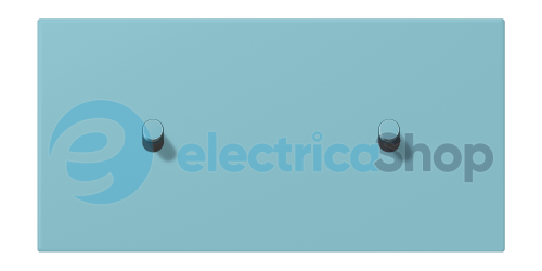 Накладка 2-п. для выключателя с 2-ма тумблерами «цилиндр», горизонт. JUNG LC12-200R0213 céruléen moyen (32032)