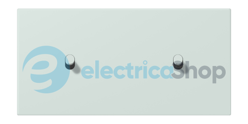 Накладка 2-п. для выключателя с 2-ма тумблерами «цилиндр», горизонт. JUNG LC12-200R0215 céruléen pâle (32034)