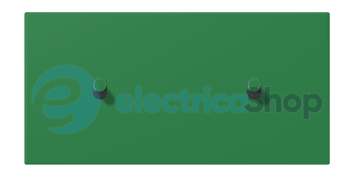 Накладка 2-п. для выключателя с 2-ма тумблерами «цилиндр», горизонт. JUNG LC12-200R0219 vert foncé (32050)