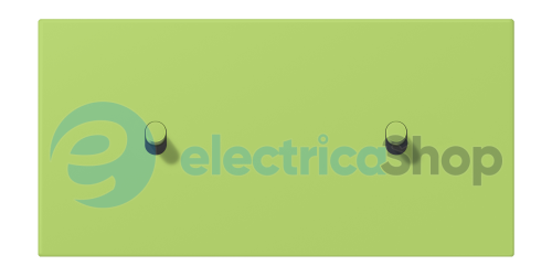 Накладка 2-п. для выключателя с 2-ма тумблерами «цилиндр», горизонт. JUNG LC12-200R0221 vert clair (32052)