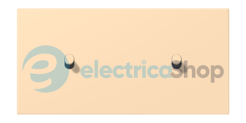 Накладка 2-п. для выключателя с 2-ма тумблерами «цилиндр», горизонт. JUNG LC12-200R0223 ocre (32060)