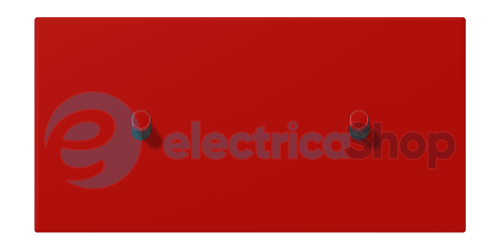 Накладка 2-п. для выключателя с 2-ма тумблерами «цилиндр», горизонт. JUNG LC12-200R0227 rouge vermillon 31 (32090)