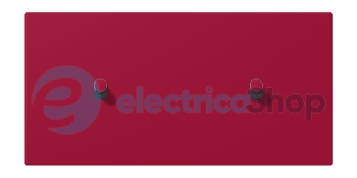 Накладка 2-п. для выключателя с 2-ма тумблерами «цилиндр», горизонт. JUNG LC12-200R0229 rouge carmin (32100)