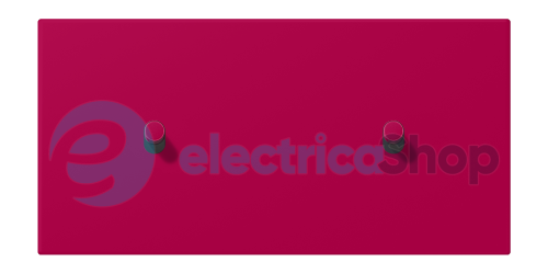 Накладка 2-п. для выключателя с 2-ма тумблерами «цилиндр», горизонт. JUNG LC12-200R0230 rouge rubia (32101)