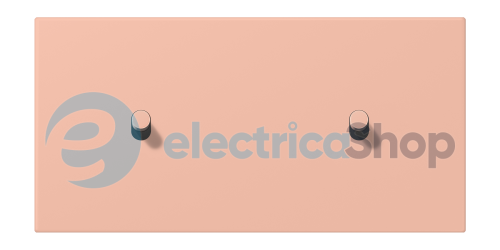 Накладка 2-п. для выключателя с 2-ма тумблерами «цилиндр», горизонт. JUNG LC12-200R0231 rose clair (32102)