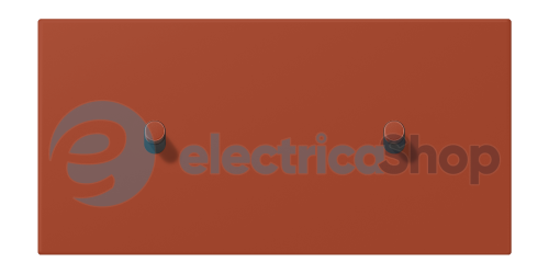 Накладка 2-п. для выключателя с 2-ма тумблерами «цилиндр», горизонт. JUNG LC12-200R0232 l'ocre rouge (32110)