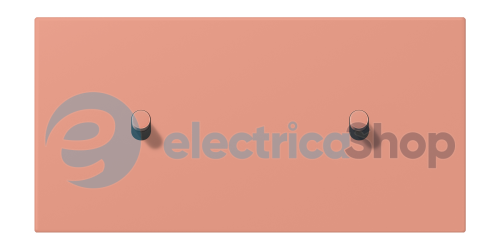 Накладка 2-п. для выключателя с 2-ма тумблерами «цилиндр», горизонт. JUNG LC12-200R0233 l’ocre rouge moyen (32111)