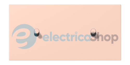 Накладка 2-п. для выключателя с 2-ма тумблерами «цилиндр», горизонт. JUNG LC12-200R0234 l’ocre rouge clair (32112)