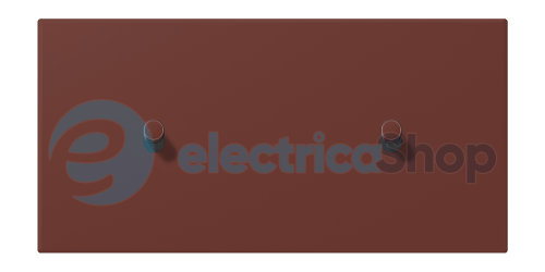 Накладка 2-п. для выключателя с 2-ма тумблерами «цилиндр», горизонт. JUNG LC12-200R0235 terre sienne brûlée 31 (32120)