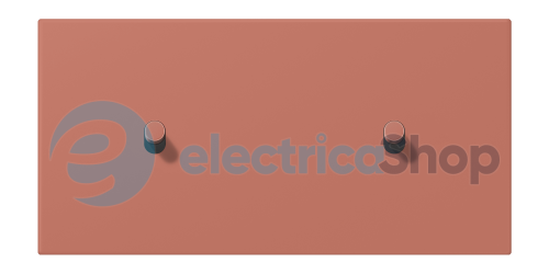 Накладка 2-п. для выключателя с 2-ма тумблерами «цилиндр», горизонт. JUNG LC12-200R0236 terre sienne brique (32121)