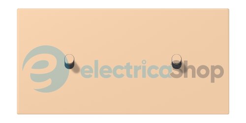 Накладка 2-п. для выключателя с 2-ма тумблерами «цилиндр», горизонт. JUNG LC12-200R0237 terre sienne claire 31 (32122)