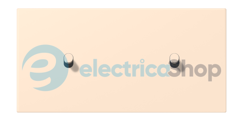 Накладка 2-п. для выключателя с 2-ма тумблерами «цилиндр», горизонт. JUNG LC12-200R0238 terre sienne pâle (32123)