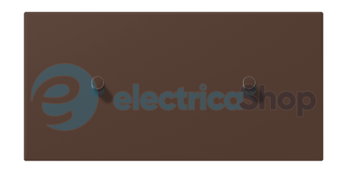 Накладка 2-п. для выключателя с 2-ма тумблерами «цилиндр», горизонт. JUNG LC12-200R0239 terre d’ombre brûlée 31 (32130)