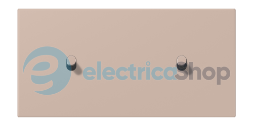 Накладка 2-п. для выключателя с 2-ма тумблерами «цилиндр», горизонт. JUNG LC12-200R0240 ombre brûlée claire (32131)