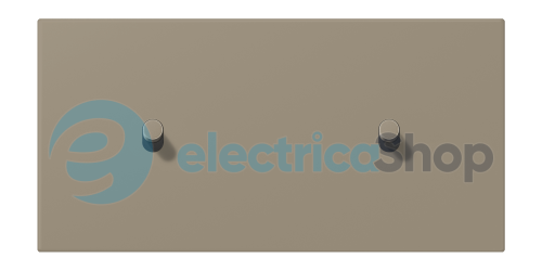 Накладка 2-п. для выключателя с 2-ма тумблерами «цилиндр», горизонт. JUNG LC12-200R0242 ombre naturelle moyenne (32141)