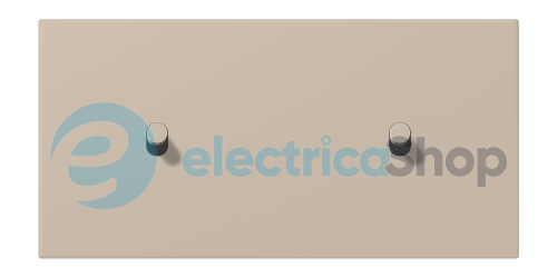 Накладка 2-п. для выключателя с 2-ма тумблерами «цилиндр», горизонт. JUNG LC12-200R0243 ombre naturelle claire (32142)