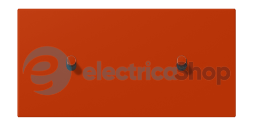 Накладка 2-п. для выключателя с 2-ма тумблерами «цилиндр», горизонт. JUNG LC12-200R0244 rouge vermillon 59 (4320A)