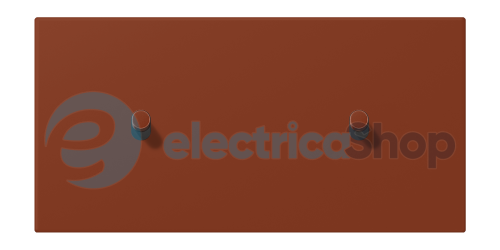 Накладка 2-п. для выключателя с 2-ма тумблерами «цилиндр», горизонт. JUNG LC12-200R0247 terre sienne brûlée 59 (4320D)